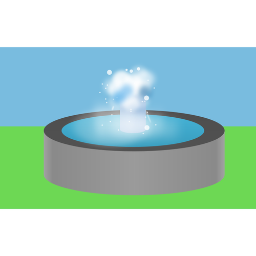 Water Fountain Vector Image 500x500 Water Fountain Vector Image