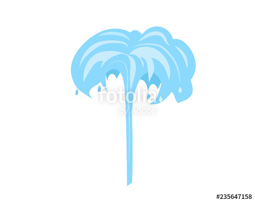 Water Fountan Vector Illustration Stock Image And Royalty 500x395 Water Fountan Vector Illustration Stock Image And Royalty