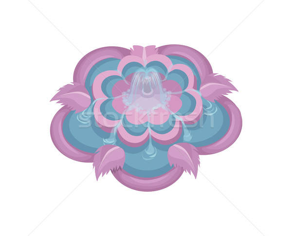 Colorful Water Fountain With Floral Elements In Pink Vector Vector 600x485 Colorful Water Fountain With Floral Elements In Pink Vector Vector