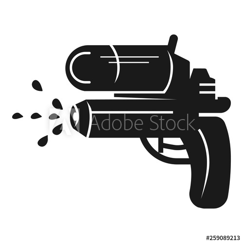 500x500 Plastic Water Gun Icon Simple Illustration Of Plastic Water Gun