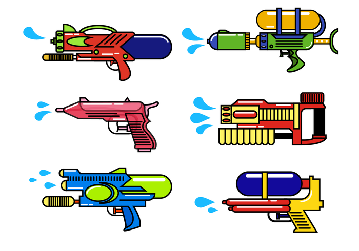 700x490 Water Gun Free Vector Art