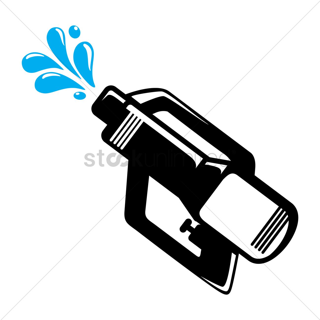 1300x1300 Water Gun Vector Image