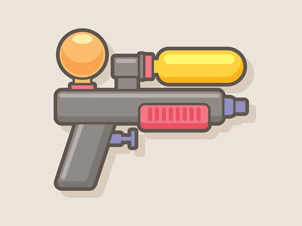 600x450 Free!! Water Gun On Behance Design In Guns, Songkran