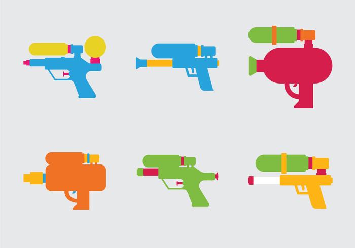 700x490 Free Water Gun Vector Illustration