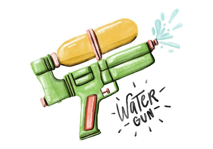 700x490 Free Water Gun Watercolor Vector Free Graphics