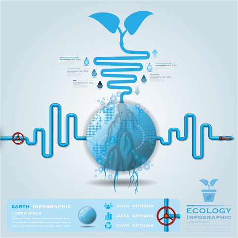 482x482 Creative Ecology Water Infographics Vector Free Vector