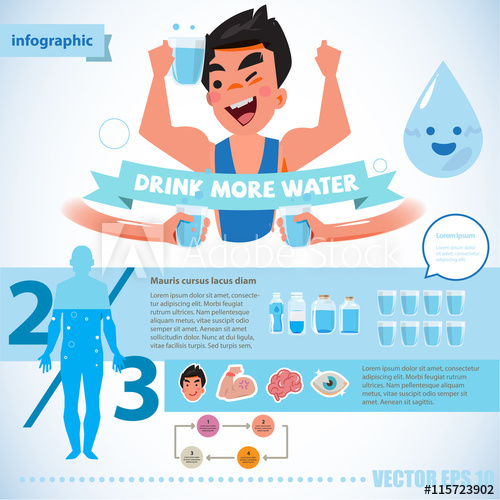 500x500 Happy Fresh Man Holding Glass Of Water Drink More Water