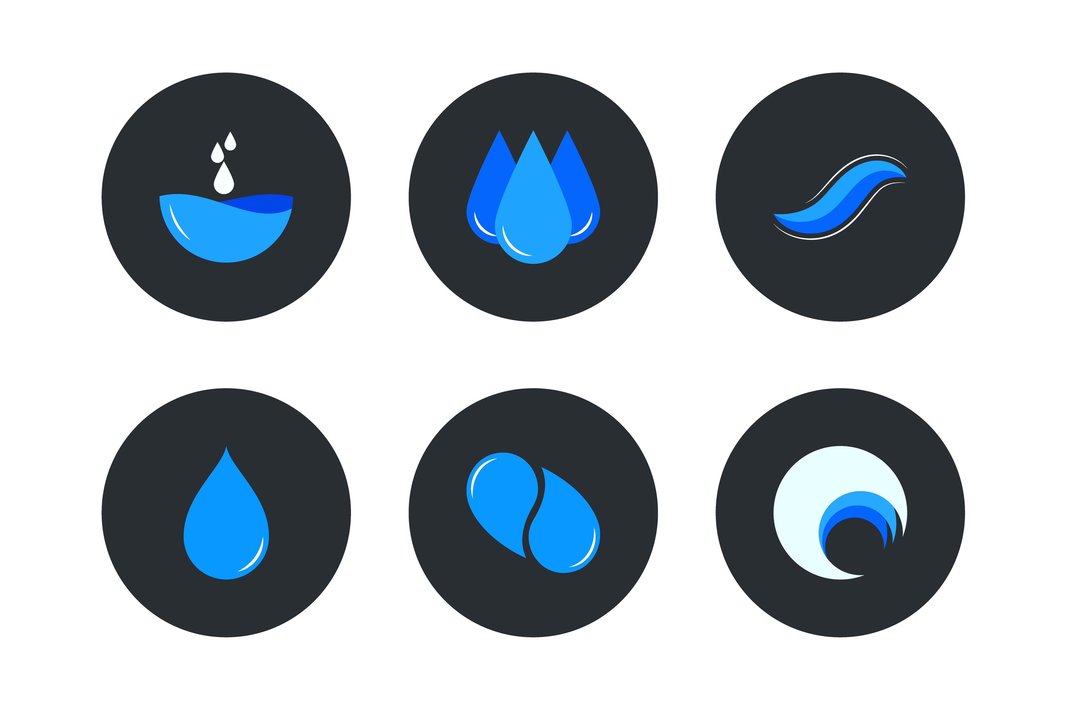 Water Logos Vector Set Frebers 4527x3015 Water Logos Vector Set Frebers