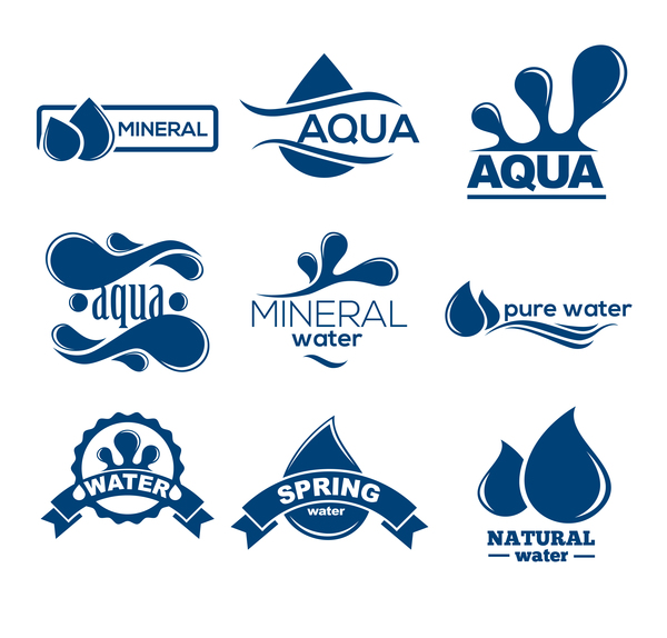 Mineral Water Logos Creative Vector Free Download 600x574 Mineral Water Logos Creative Vector Free Download