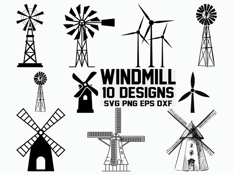 794x596 Windmill Wind Turbine Gristmill Water Mill Etsy
