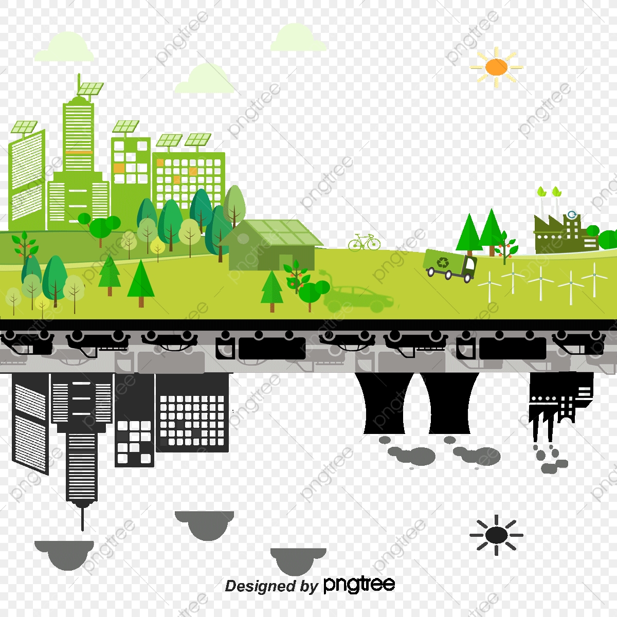 1200x1200 Vector Pollution, Water Pollution, Pollution, City Png And Vector