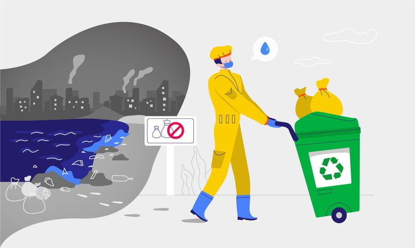 820x490 Clean Water From Pollution Vector Illustration Free