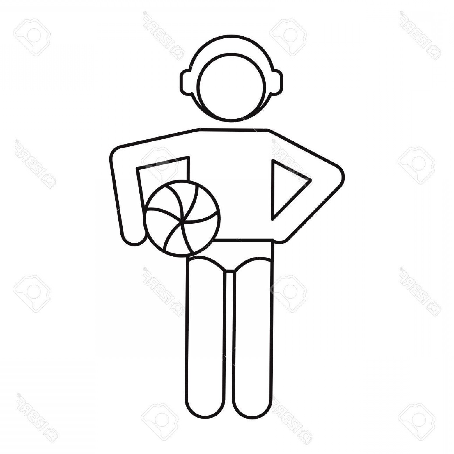 Photostock Vector Water Polo Player Ball Cap Outline Vector 1560x1560 Photostock Vector Water Polo Player Ball Cap Outline Vector