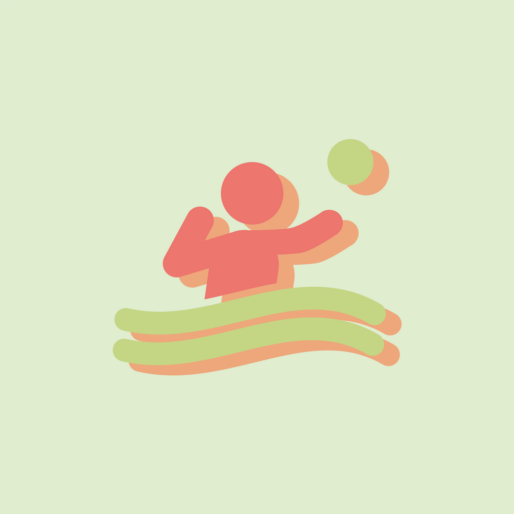 Swimming Water Polo Players Water Polo Match Vector 1000x1000 Swimming Water Polo Players Water Polo Match Vector