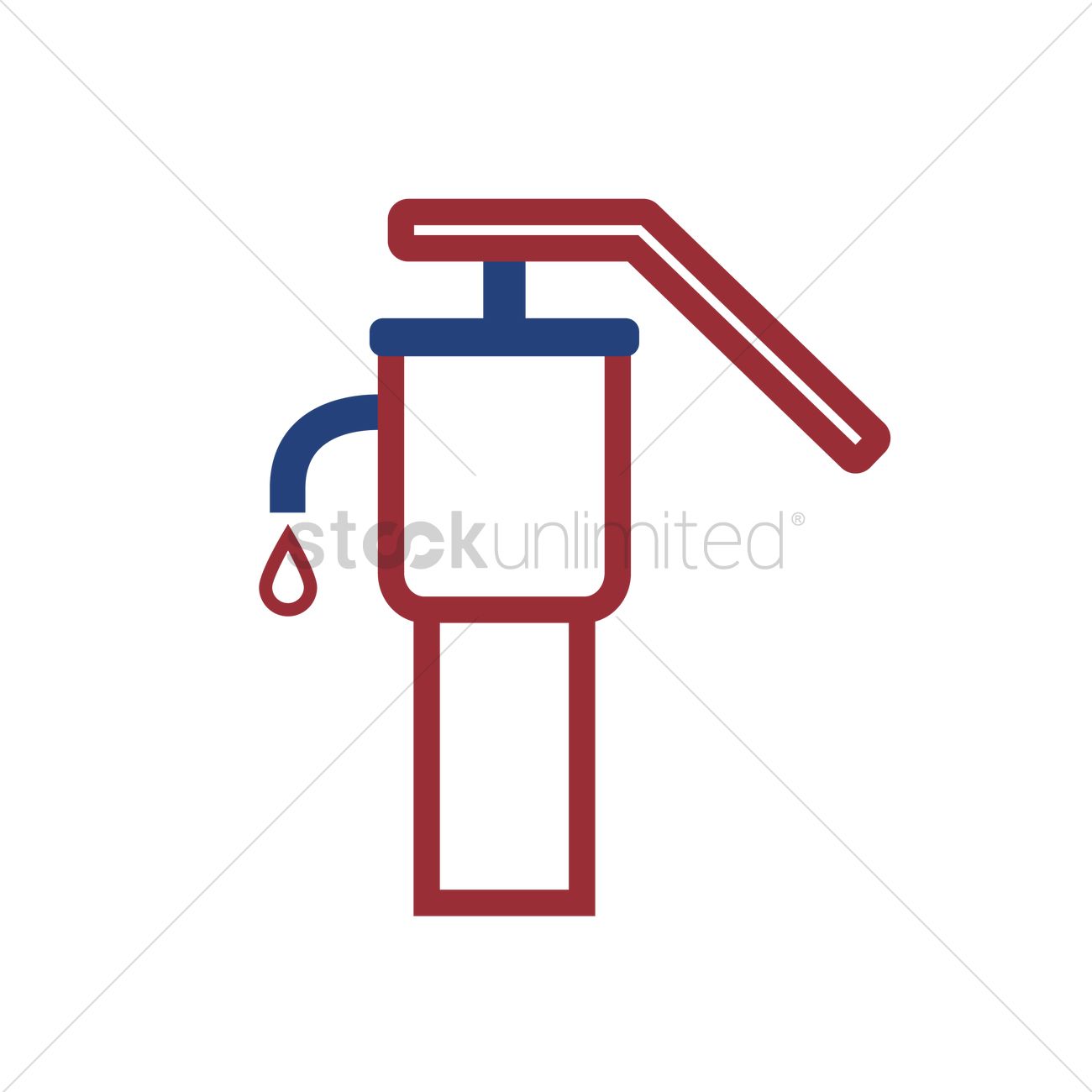 1300x1300 Water Pump Vector Image