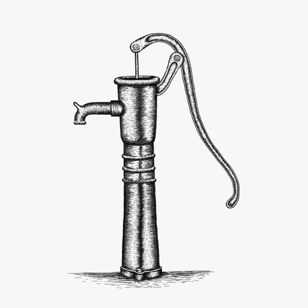 626x626 Hand Drawn Water Pump Logo Design Inspiration Vector Premium