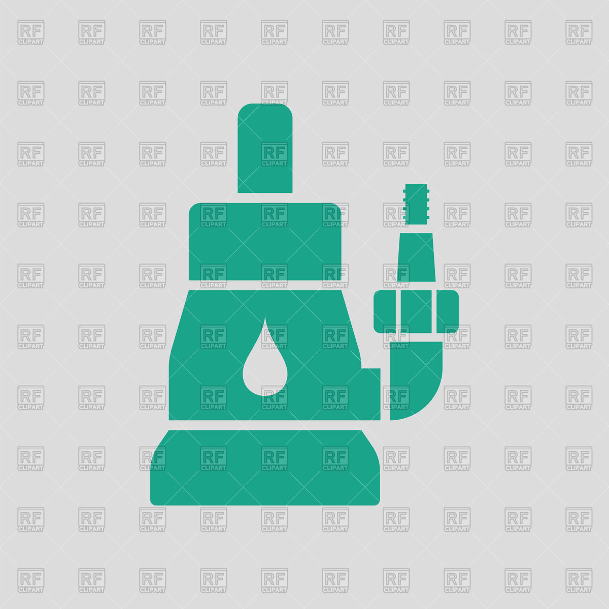 1200x1200 Submersible Water Pump Icon On Gray Background Vector Image