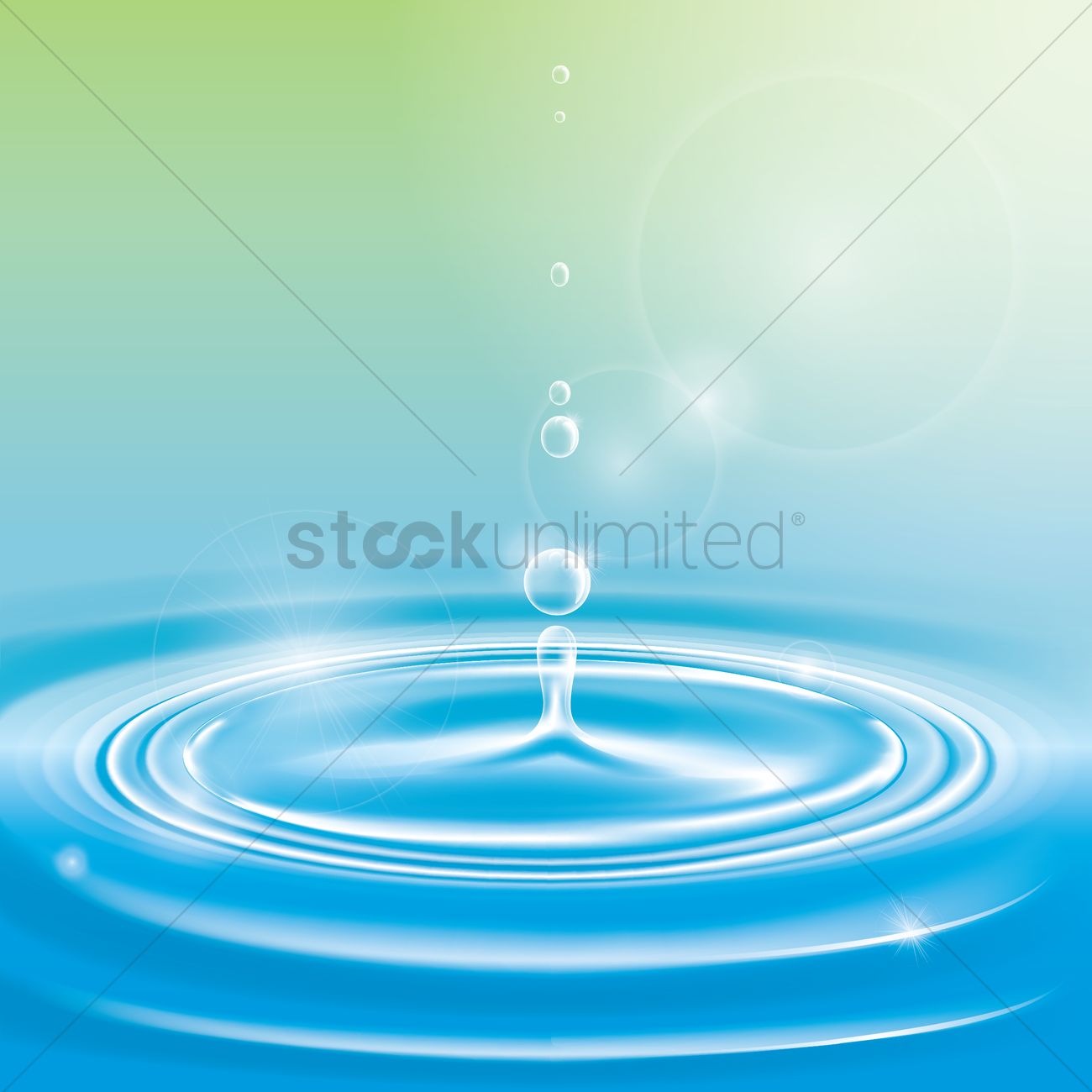 Water Ripple Vector Image 1300x1300 Water Ripple Vector Image