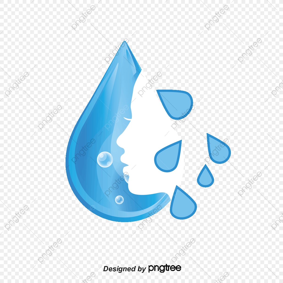 1200x1200 Beauty Silhouette Silhouette Drop Blue Water Drop, Beauty Vector