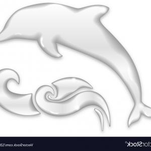 300x300 Dolphin Silhouette Of Water Drops Vector Catchsplace