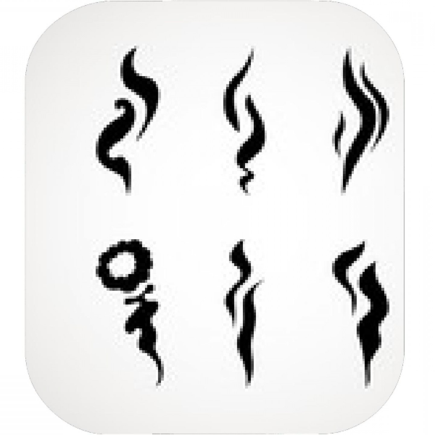 1440x1440 Evaporating Water Silhouette Vector Icon Soidergi