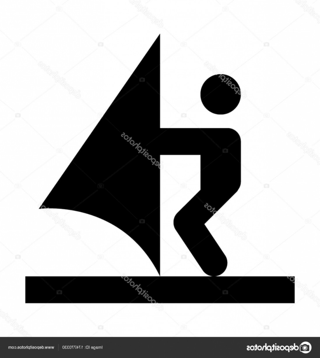 1098x1228 Stock Illustration Water Ski Vector Icon Hoodamathrun