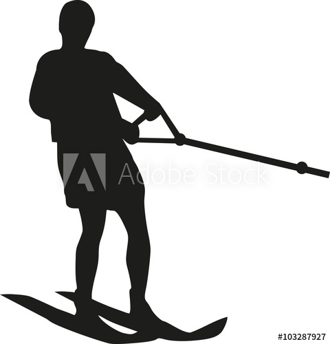 480x500 Water Skiing Man