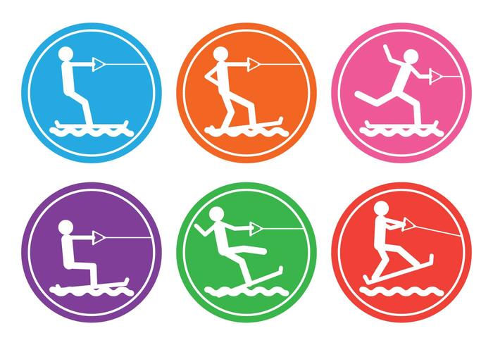 700x490 Water Skiing Vector