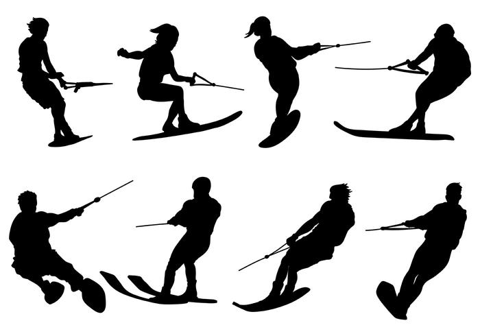 700x490 Free Water Skiing Icons Vector