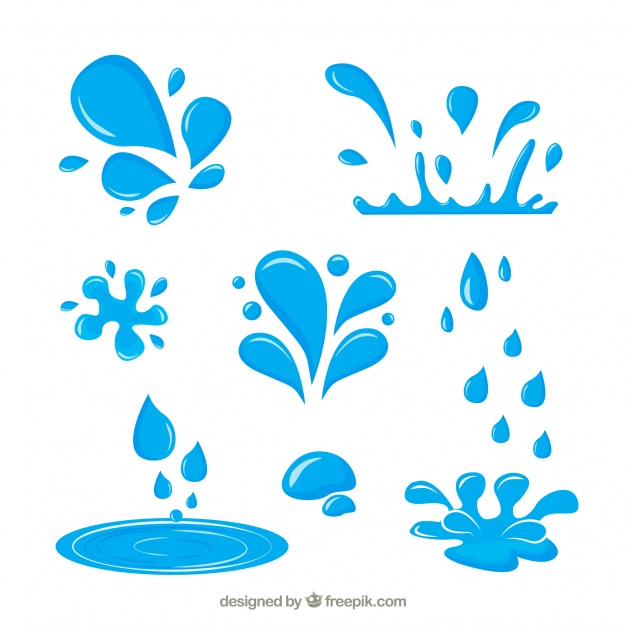 Water Splash Collection In Flat Style Vector Free Download 626x626 Water Splash Collection In Flat Style Vector Free Download