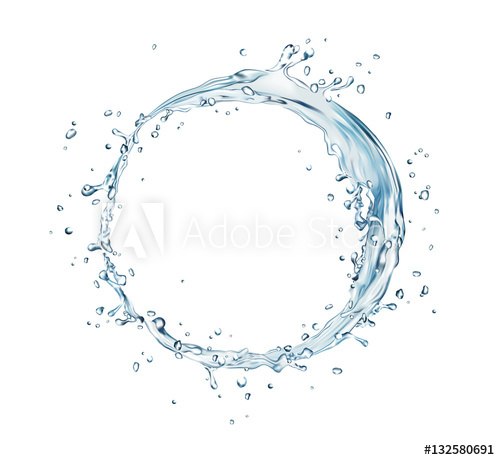 Vector Water Splash Circle 500x460 Vector Water Splash Circle