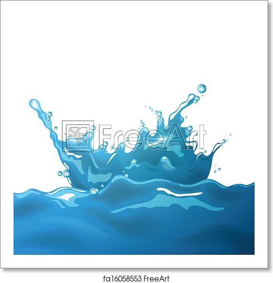 Free Art Print Of Vector Water Splash Vector Illustration 561x581 Free Art Print Of Vector Water Splash Vector Illustration