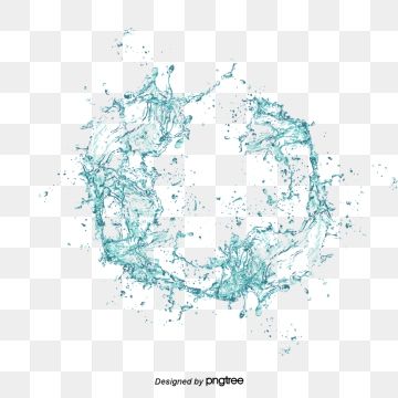 360x360 Small Fresh Blue Splash, Gradient, Simple, Watercolor Png