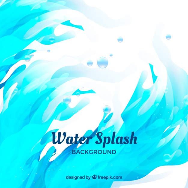 626x626 Water Splash Background In Flat Style Vector Free Download