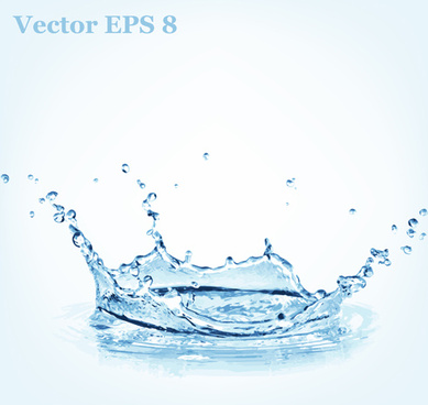 389x368 Blue Water Splash Isolated Free Vector Download
