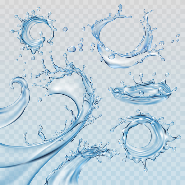Water Splash Illustration Set Vector Free Download 600x600 Water Splash Illustration Set Vector Free Download