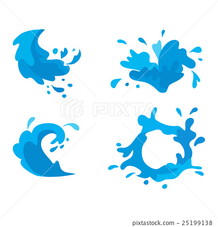 Water Splashes Vector Set 450x468 Water Splashes Vector Set