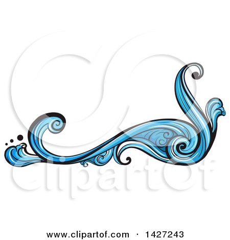 Clipart Of A Blue Water Splash Design Element 450x470 Clipart Of A Blue Water Splash Design Element