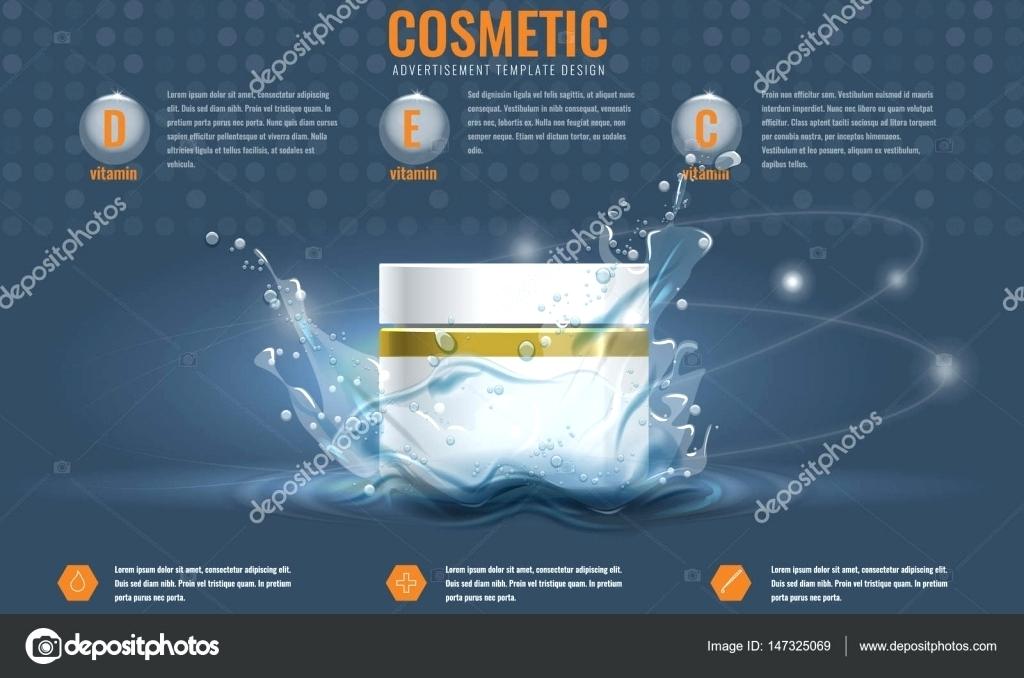 Cosmetics Product Advertising Template With Water Splash Vector 1024x678 Cosmetics Product Advertising Template With Water Splash Vector
