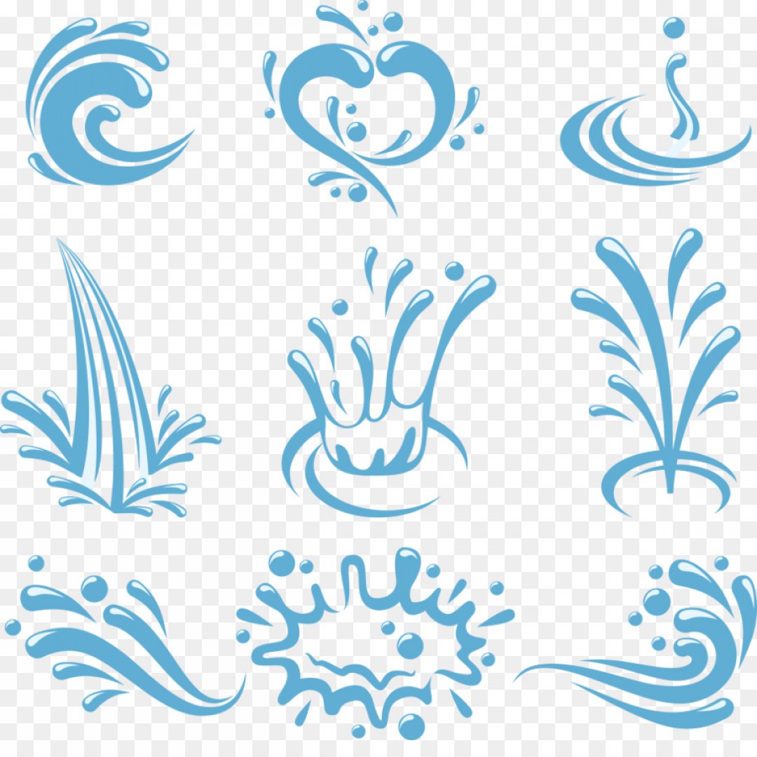 1080x1080 Vector Water Drop Splash Catchsplace