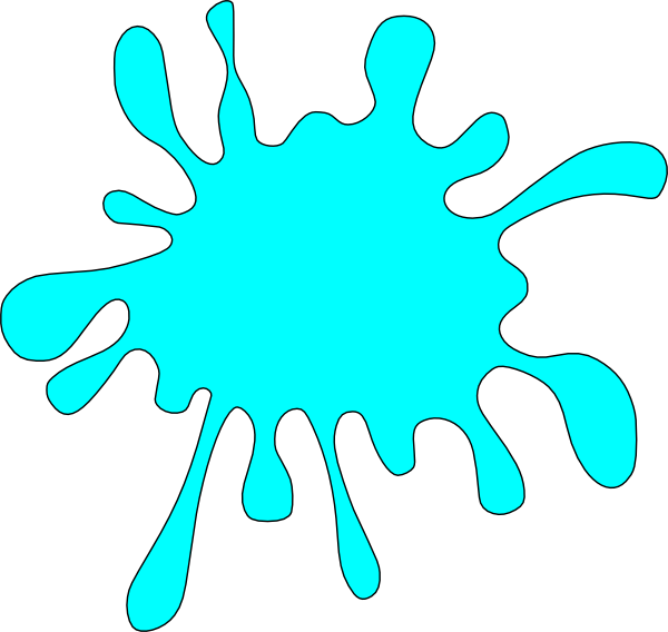 600x568 Colored Water Splash Clipart