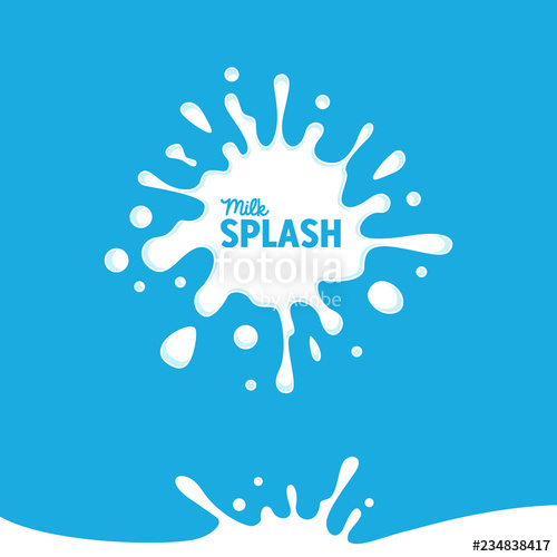 500x500 Milk Splash Water Sweet White Milky Fresh Healthy Drink Template