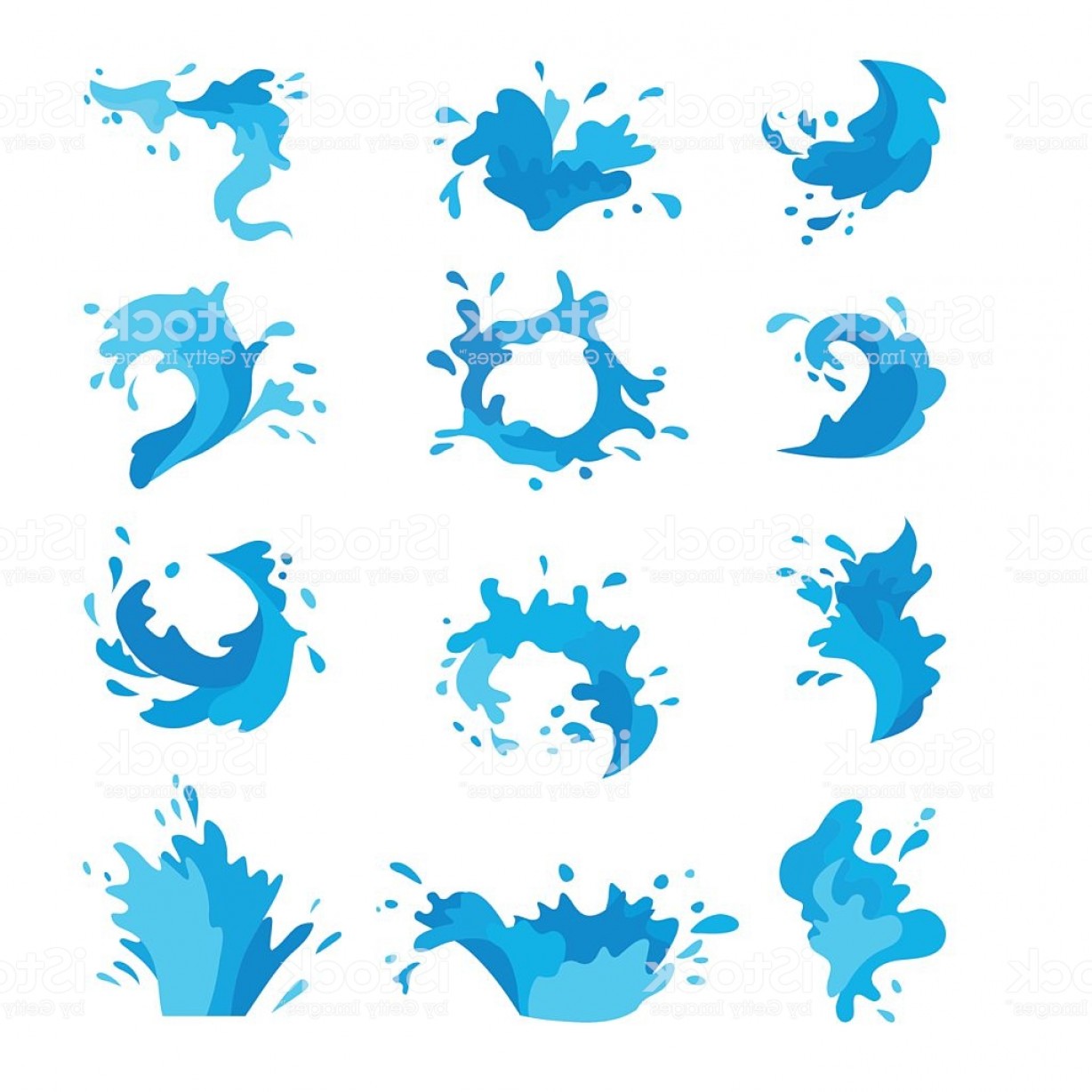 Water Splatter Vector at Vectorified.com | Collection of Water Splatter ...