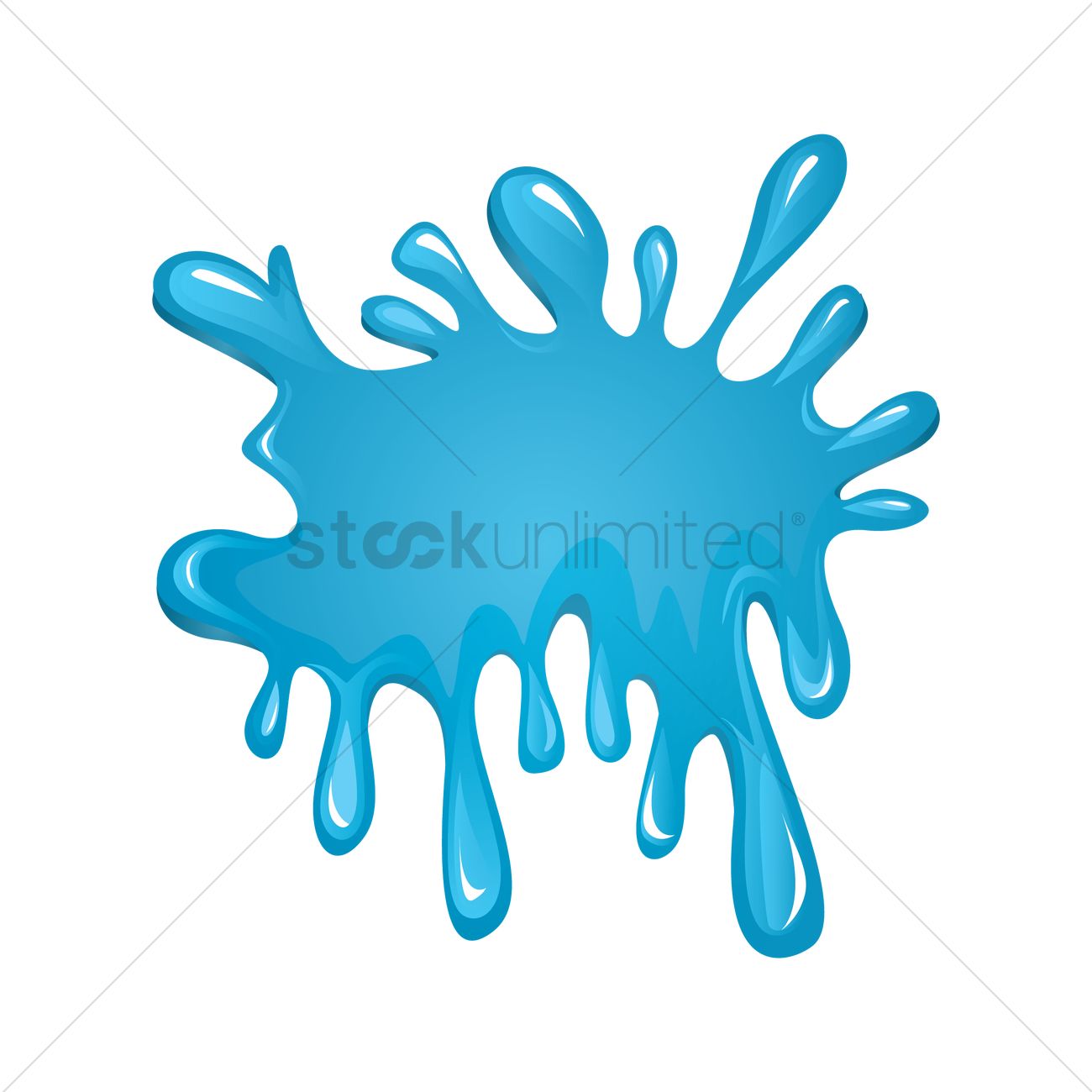 1300x1300 Water Splatter Vector Image
