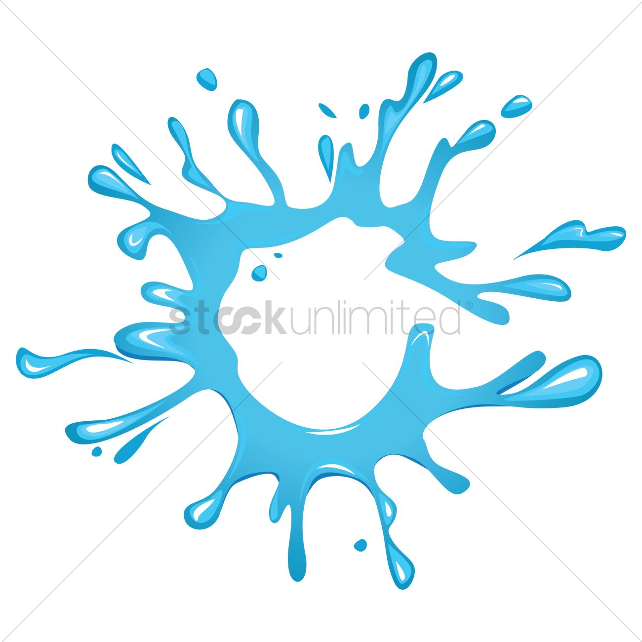 1300x1300 Water Splatter Vector Image