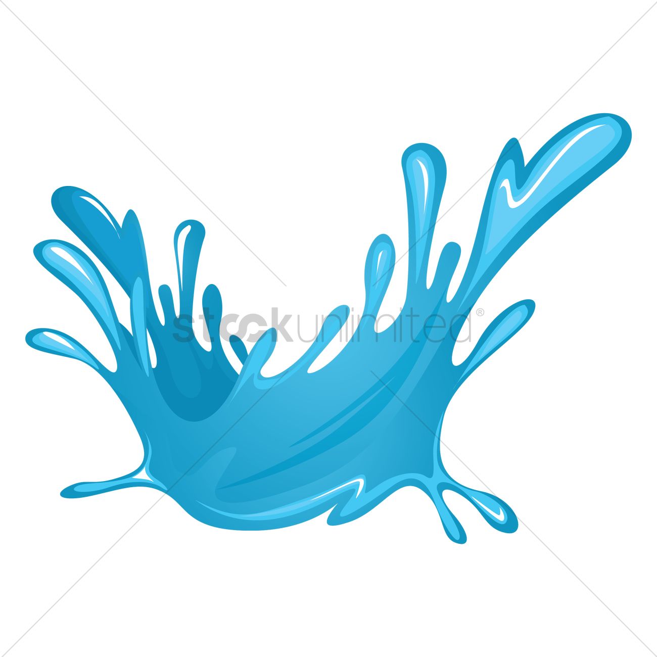 1300x1300 Water Splatter Vector Image