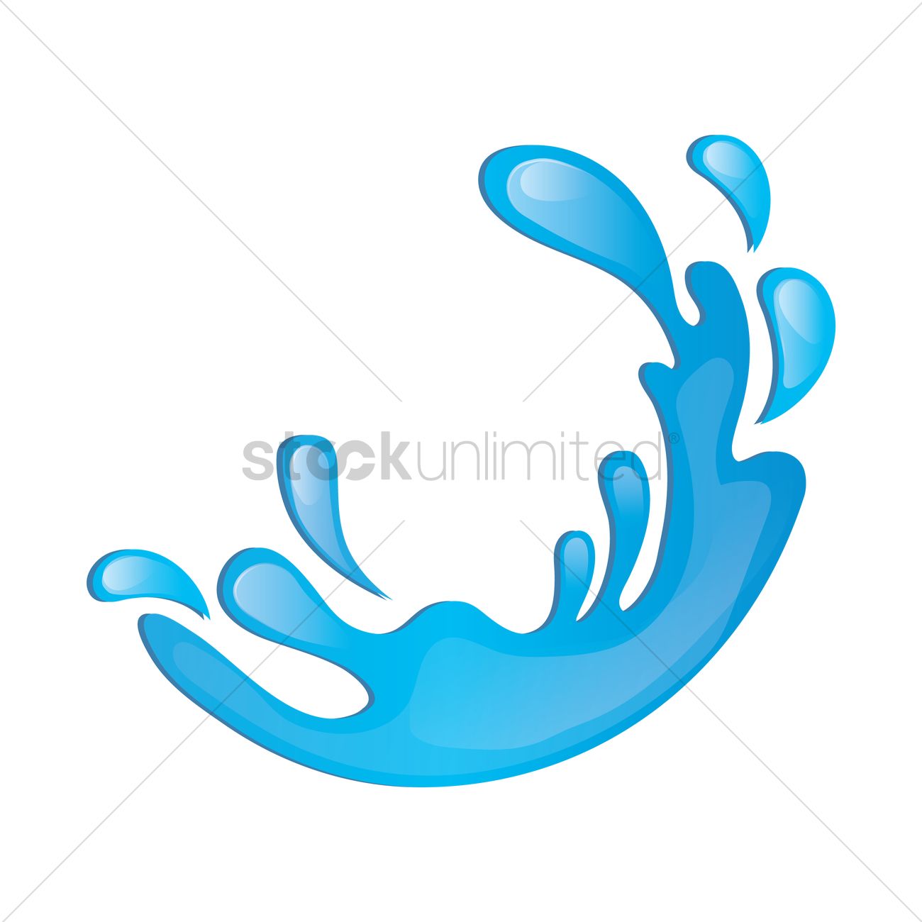 1300x1300 Water Splatter Vector Image