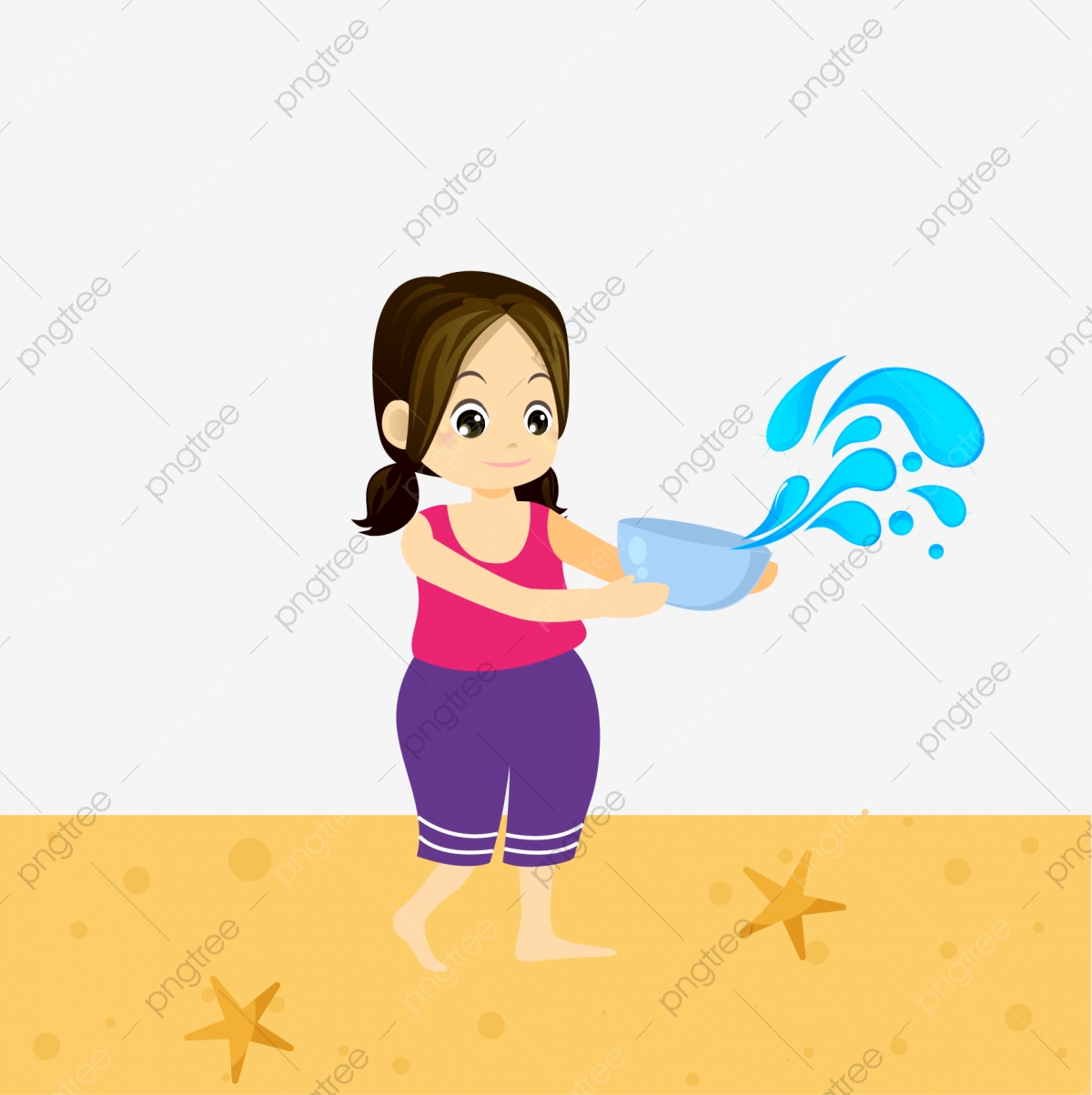 1200x1204 Young Women Holding Until Water Splatter, A Woman, The Seaside