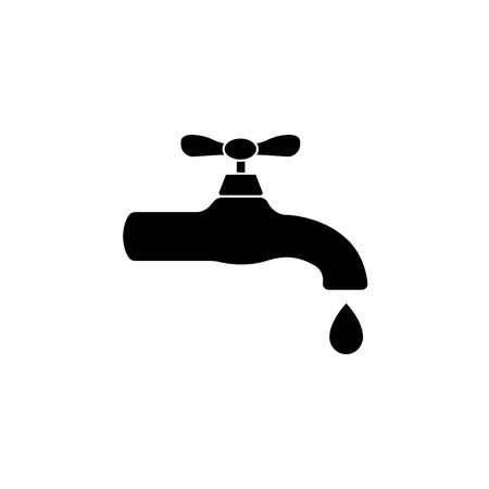 450x450 Tap Water On The Faucet Icon Vector Illustration Royalty Free