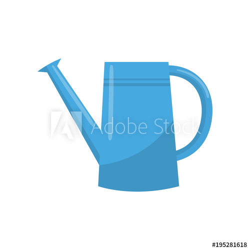 500x500 Blue Watering Can Portable Water Container With Long Spout Used